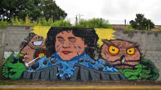 A mural of murdered activists Berta Cáceres in Tegucigalpa, Honduras. Photo by disoniador via Pixabay.
