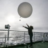 Deploying a weather balloon