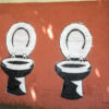 Toilet urban art