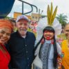 Marina Silva and Lula in a meeting with local leaders.