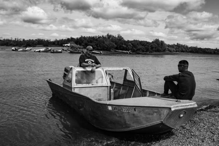 Indigenous salmon fishers