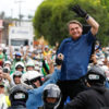 Jair Bolsonaro with supporters