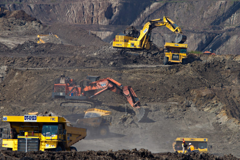 Coal mining in South Kalimantan, Indonesia.