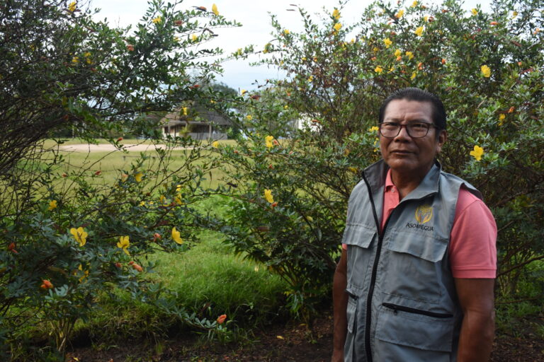 Delio de Jesús Suárez Gómez has become a bee expert. He is 58 years old, belongs to the Tucano peoples, and has turned to meliponiculture to help secure the future of his community and the surrounding forest. Image by Jose Guarnizo.