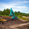 A coal mine in Borneo.