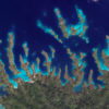 Daroyen in Raja Ampat, Indonesia. Photo credit: NASA Landsat
