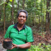 Ledan holding ironwood saplings