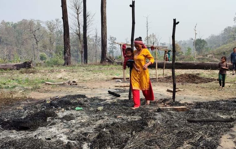 Nepal Chepan Community house razed