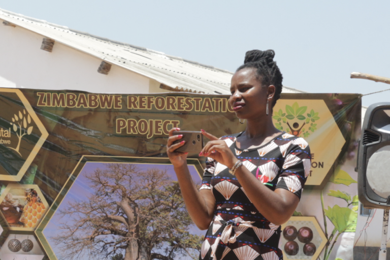 Female environmental activist
